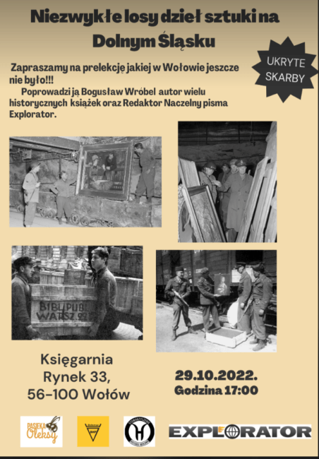 fot. plakat w wykonaniu Wołowskiej Grupy Badawczo-Historycznej